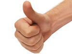 thumbs up arm web