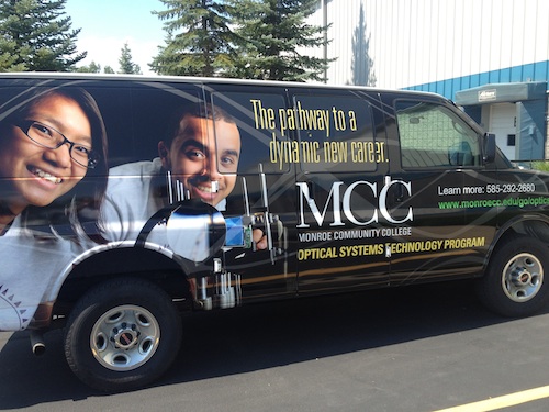 Sydor van wrap ad MCC, print advertising