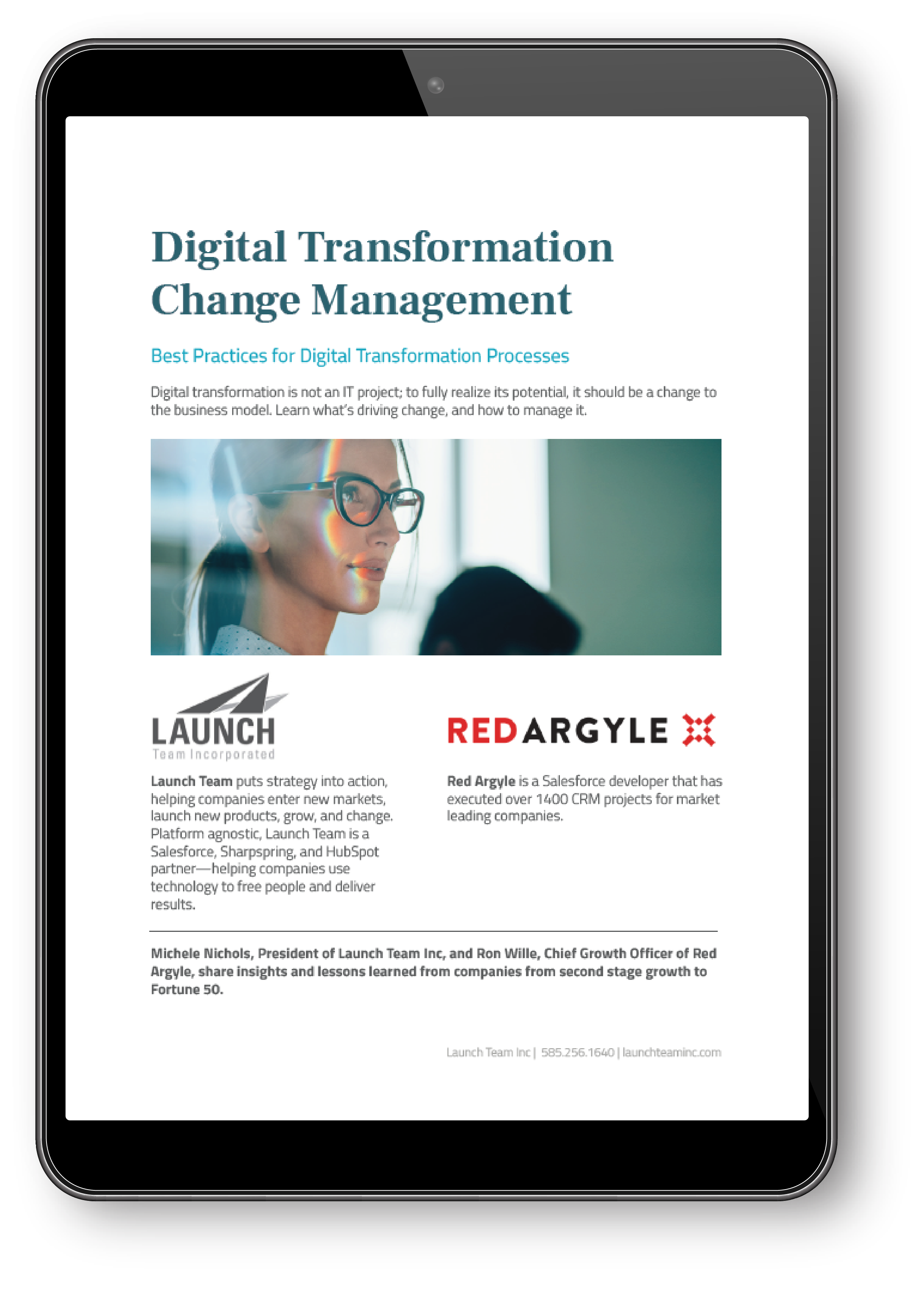 digital transformation ebook in ipad